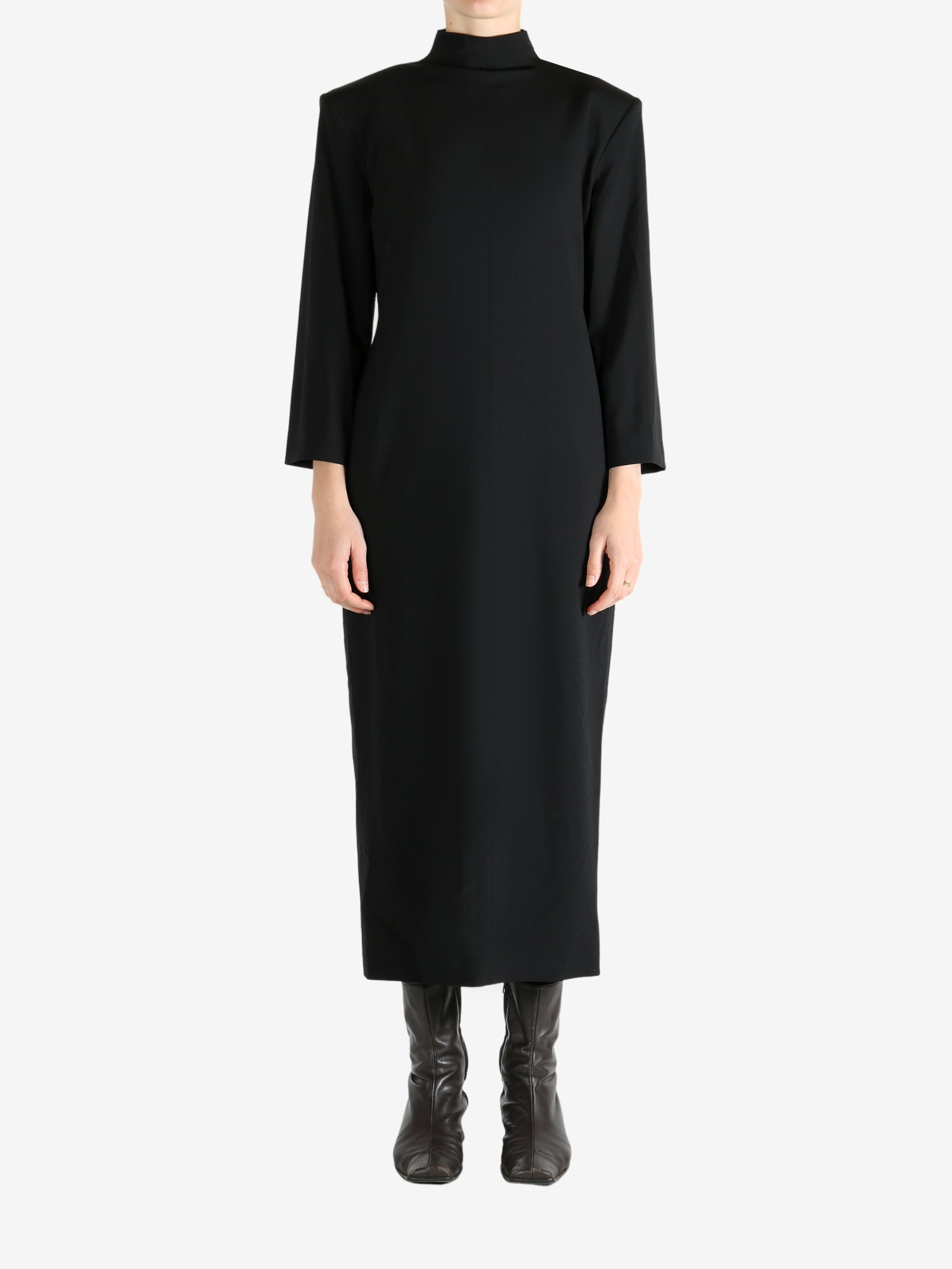 Black dress, full body view