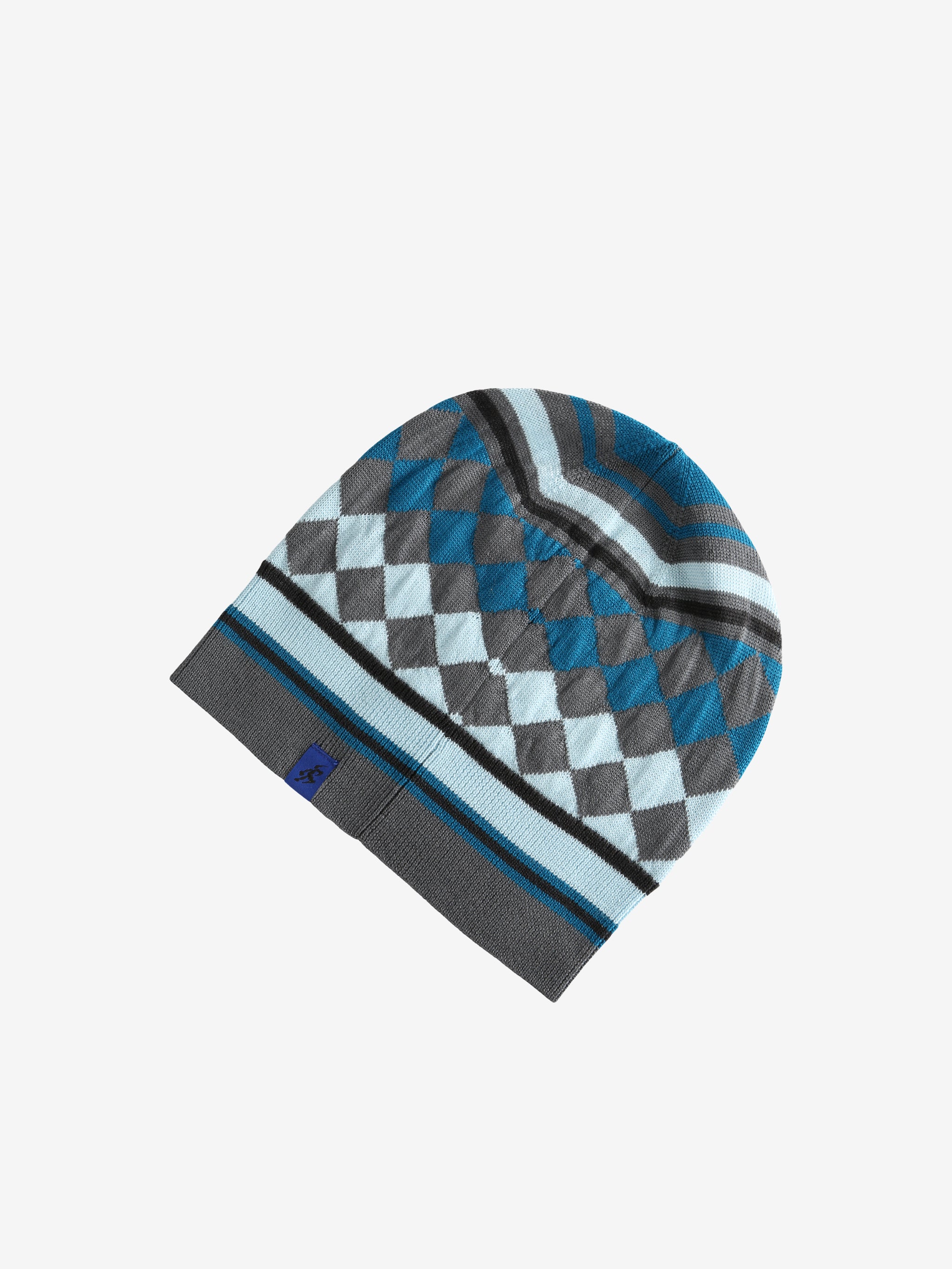 Blue hat, front view