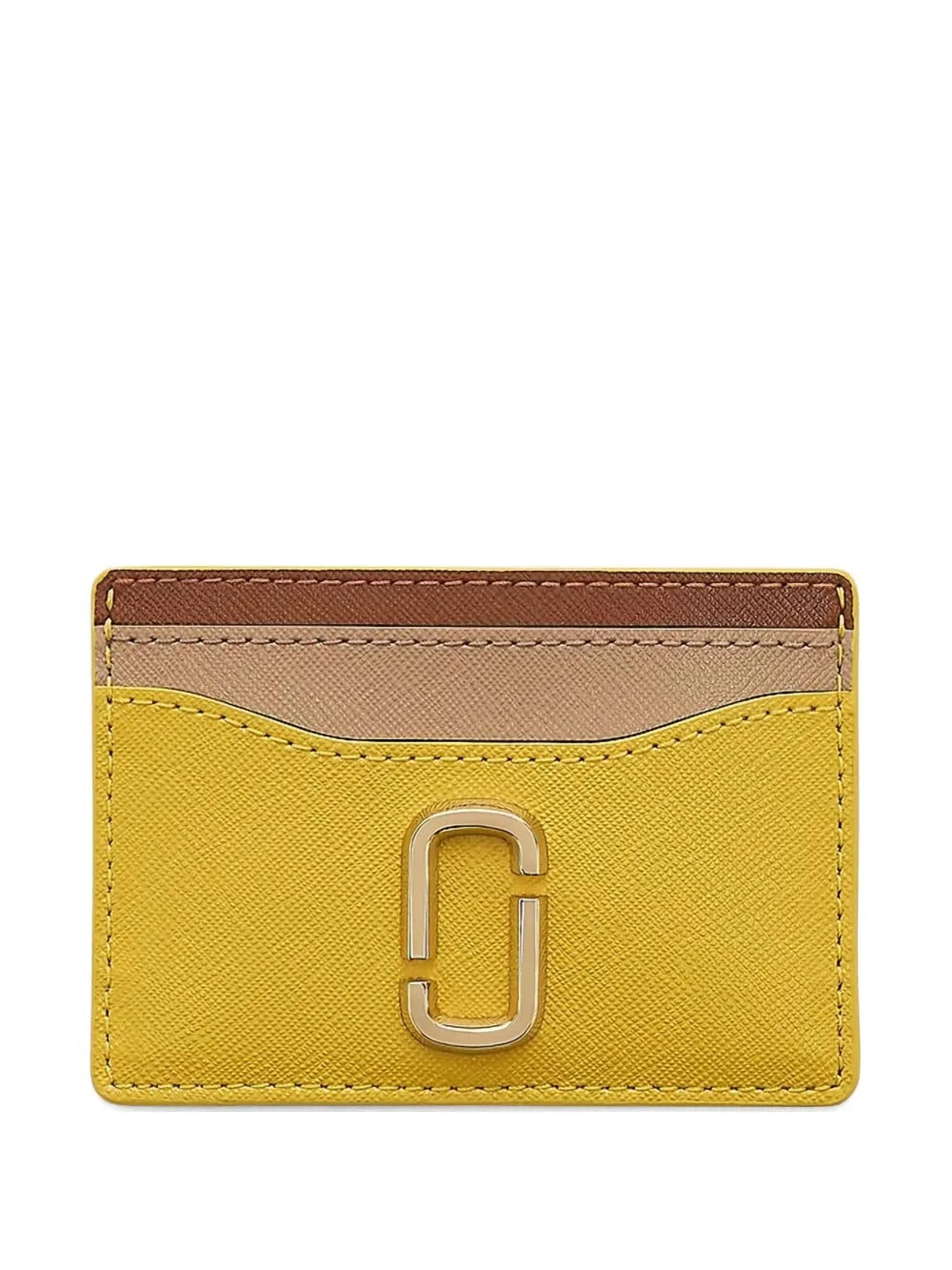 Yellow card holder, front view