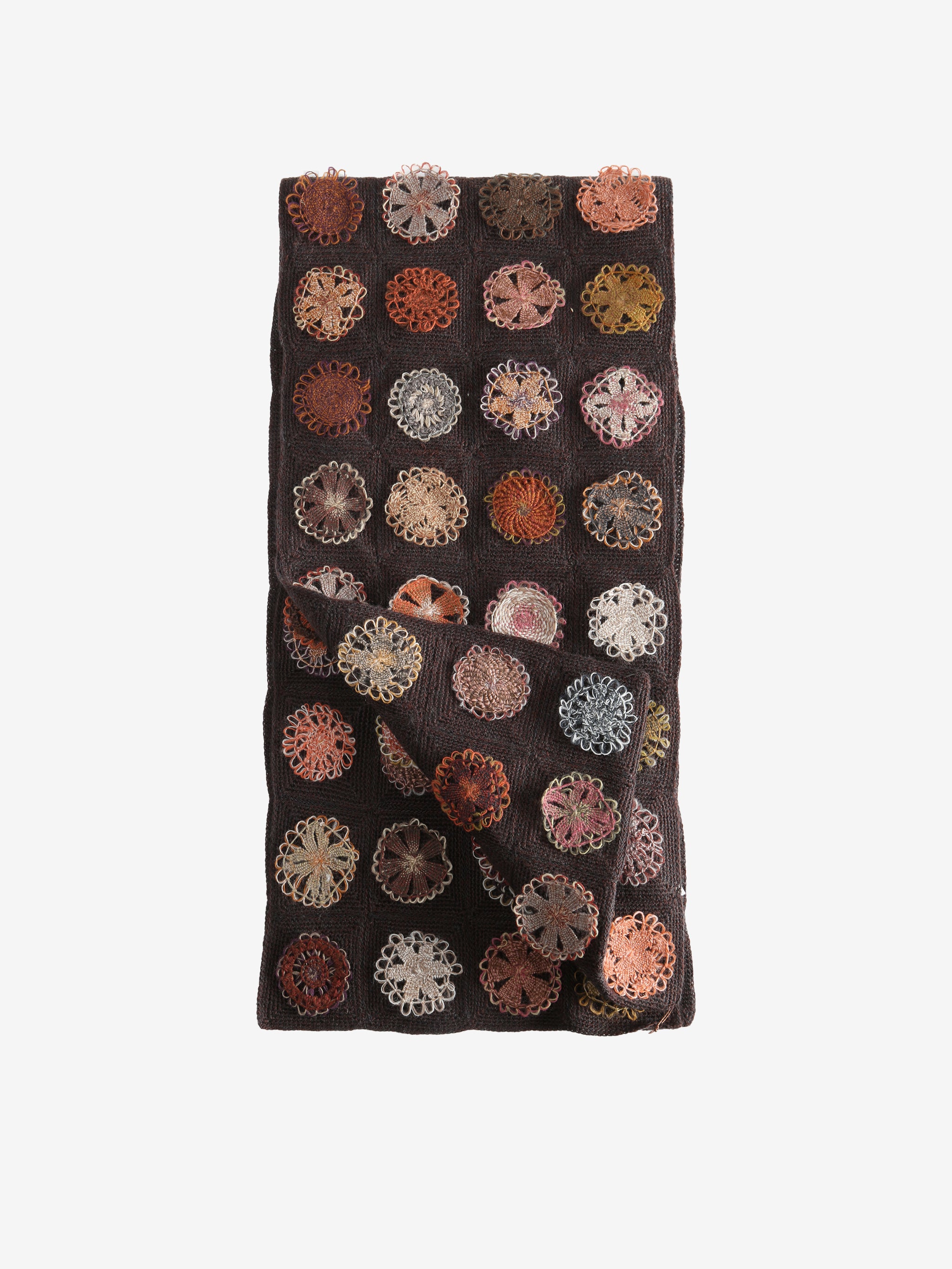 Brown scarves, front view