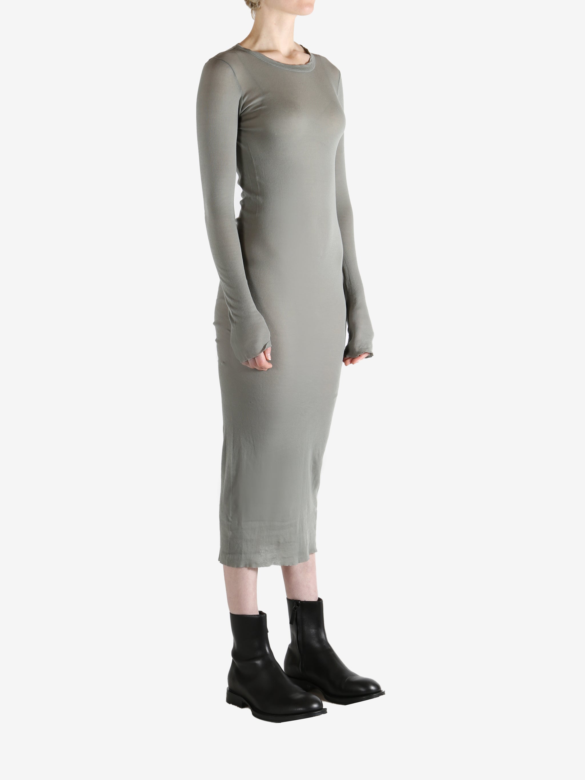 grey dress,full body view