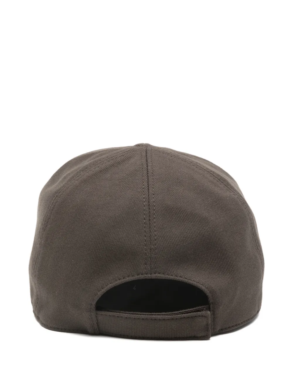 Brown cap, back view