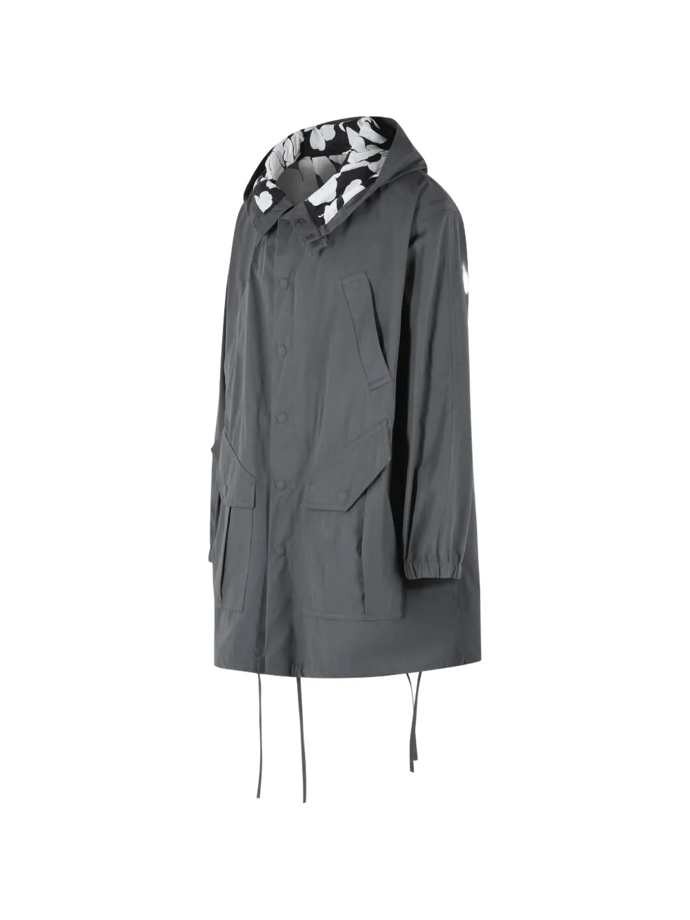 Grey jacket, side view