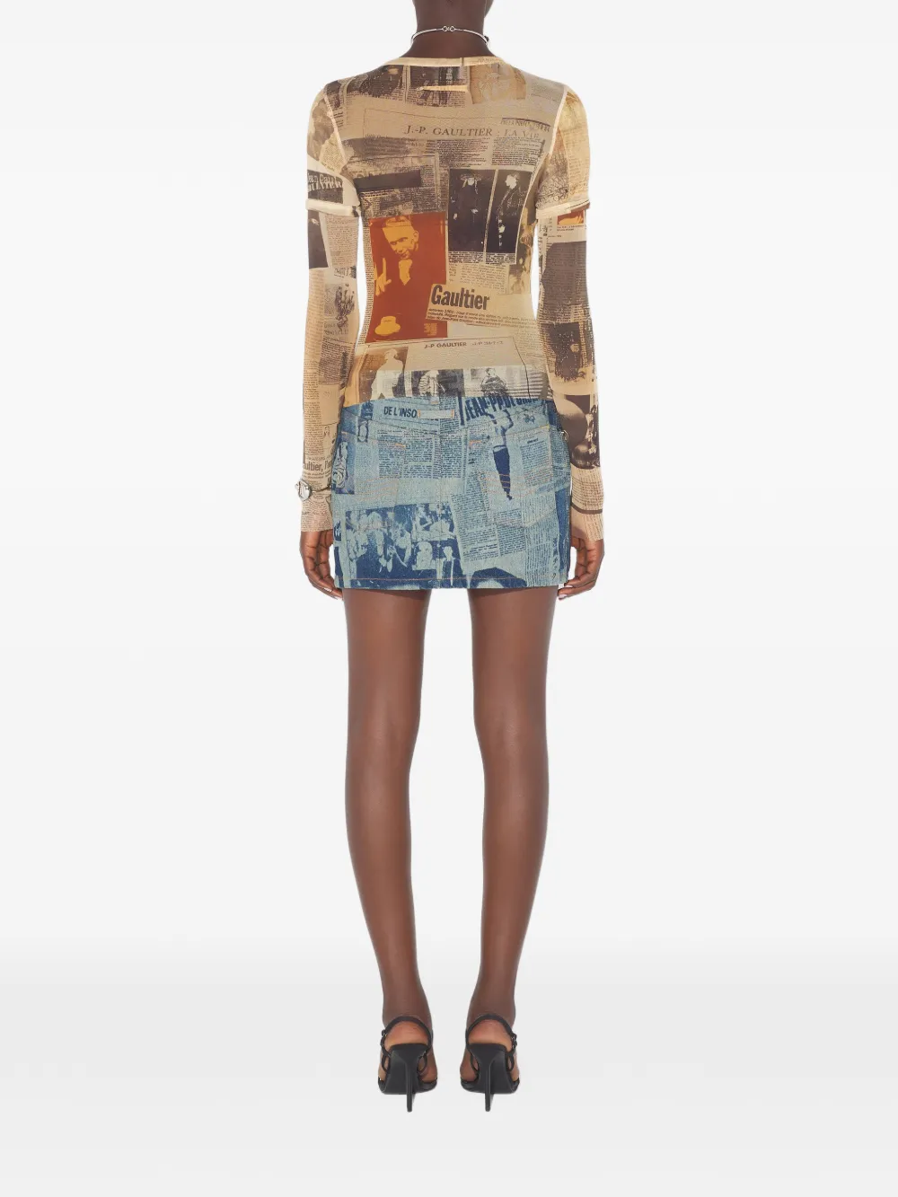 Red top,full body view