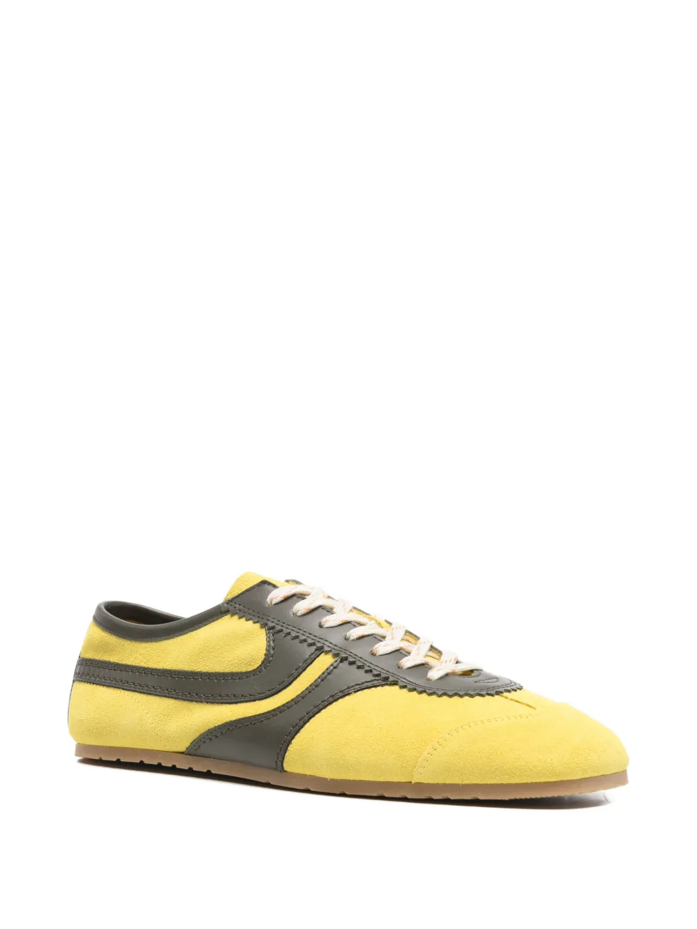 Yellow shoes, side view