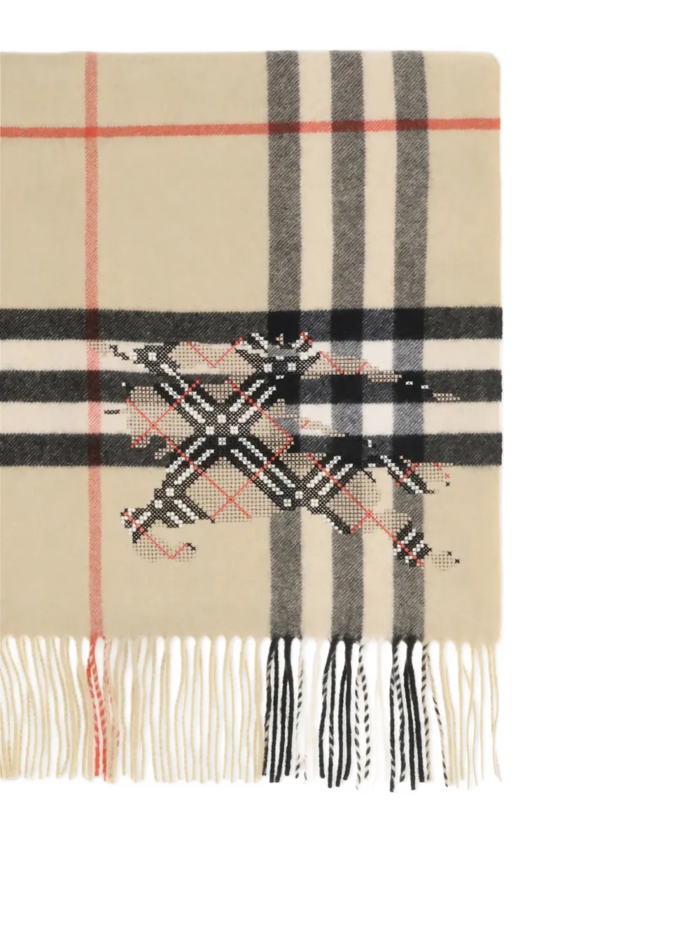 Tan scarves, front view