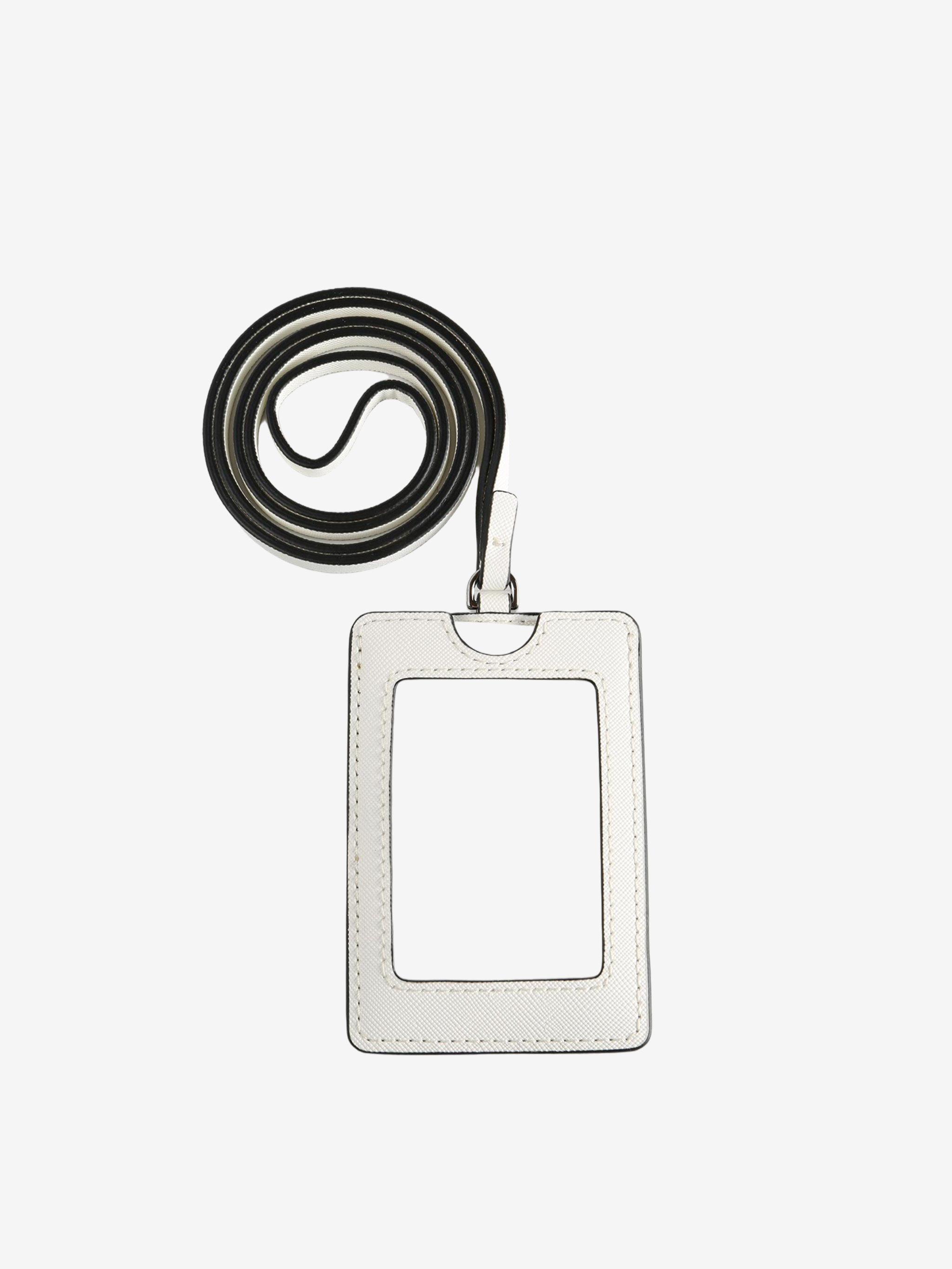 white lanyard, front view