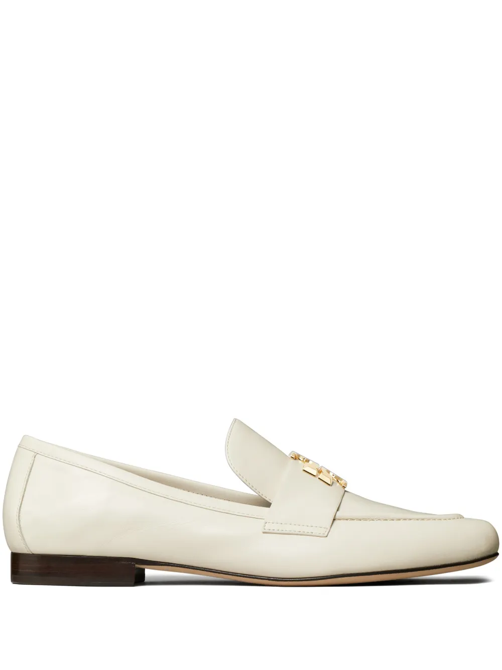 white loafers-mules,front view