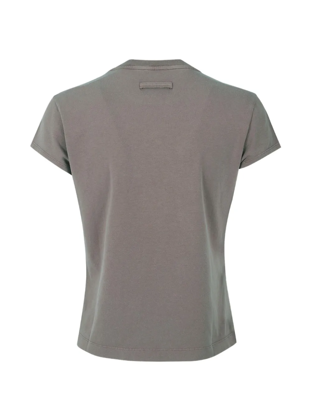 Grey t-shirt, back view