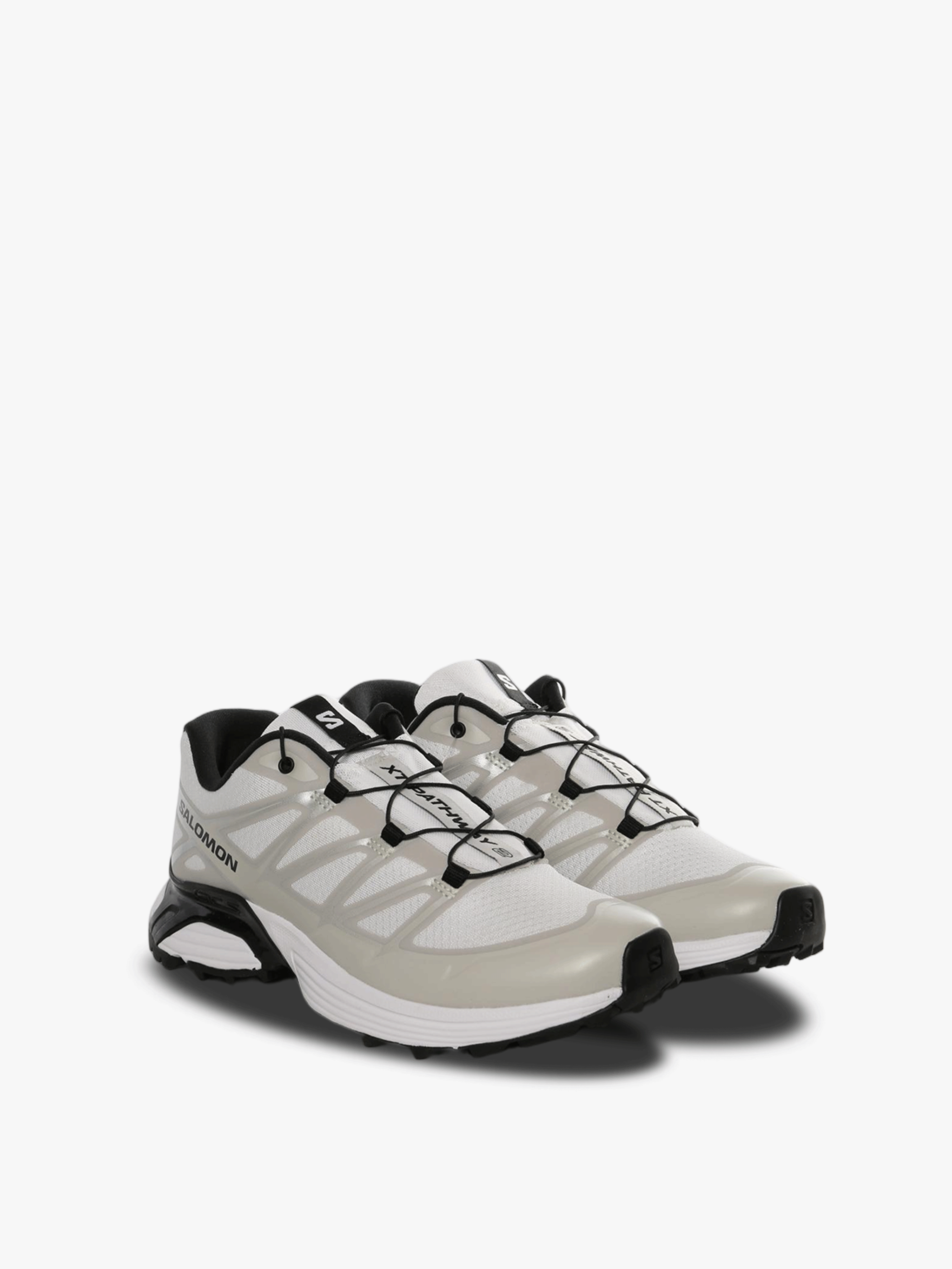 Grey sneakers, side view