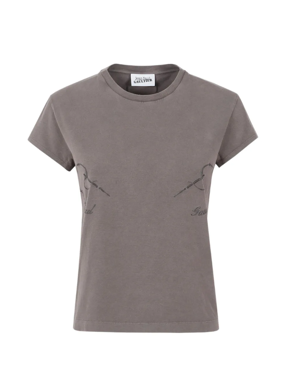 Grey t-shirt, front view
