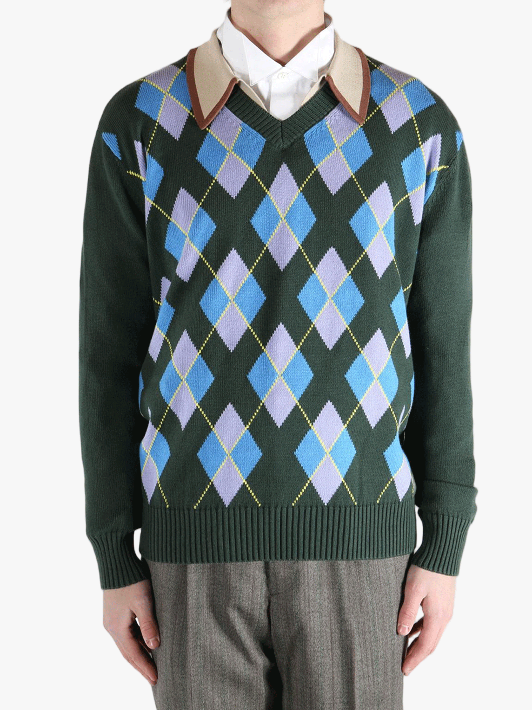 green tops worn by a person, showing the tops fit