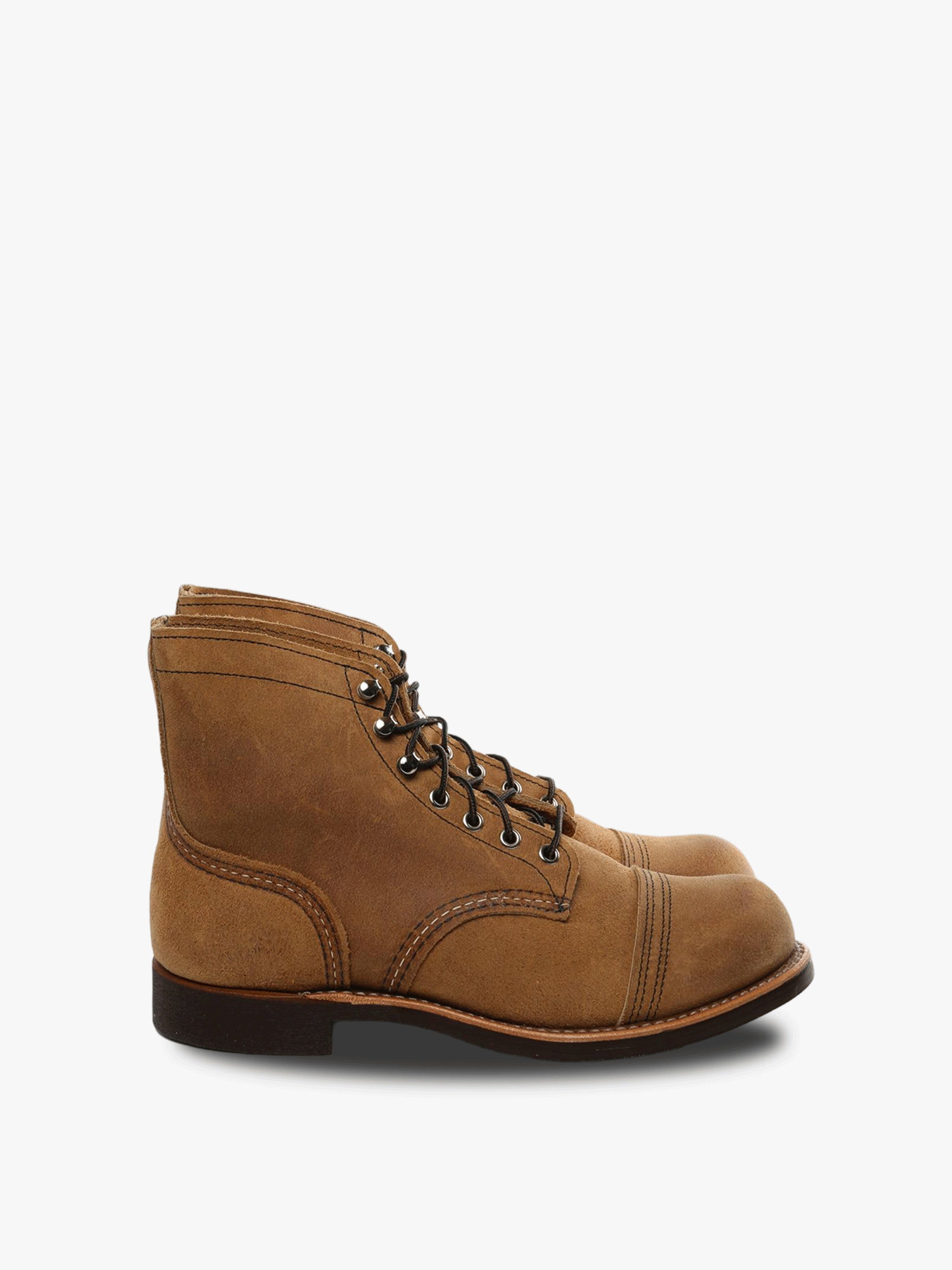 Brown boots, front view