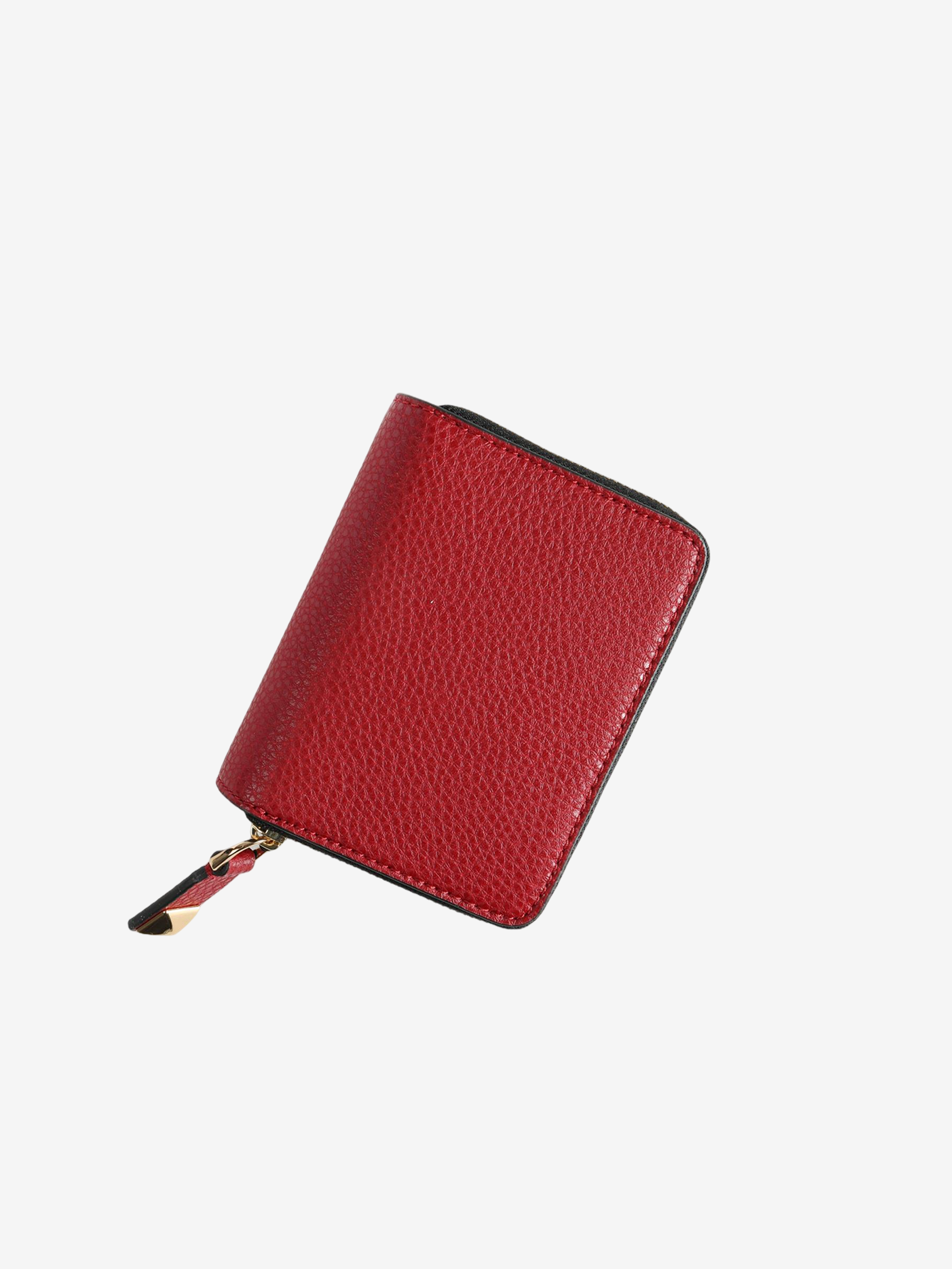 Red wallet, back view