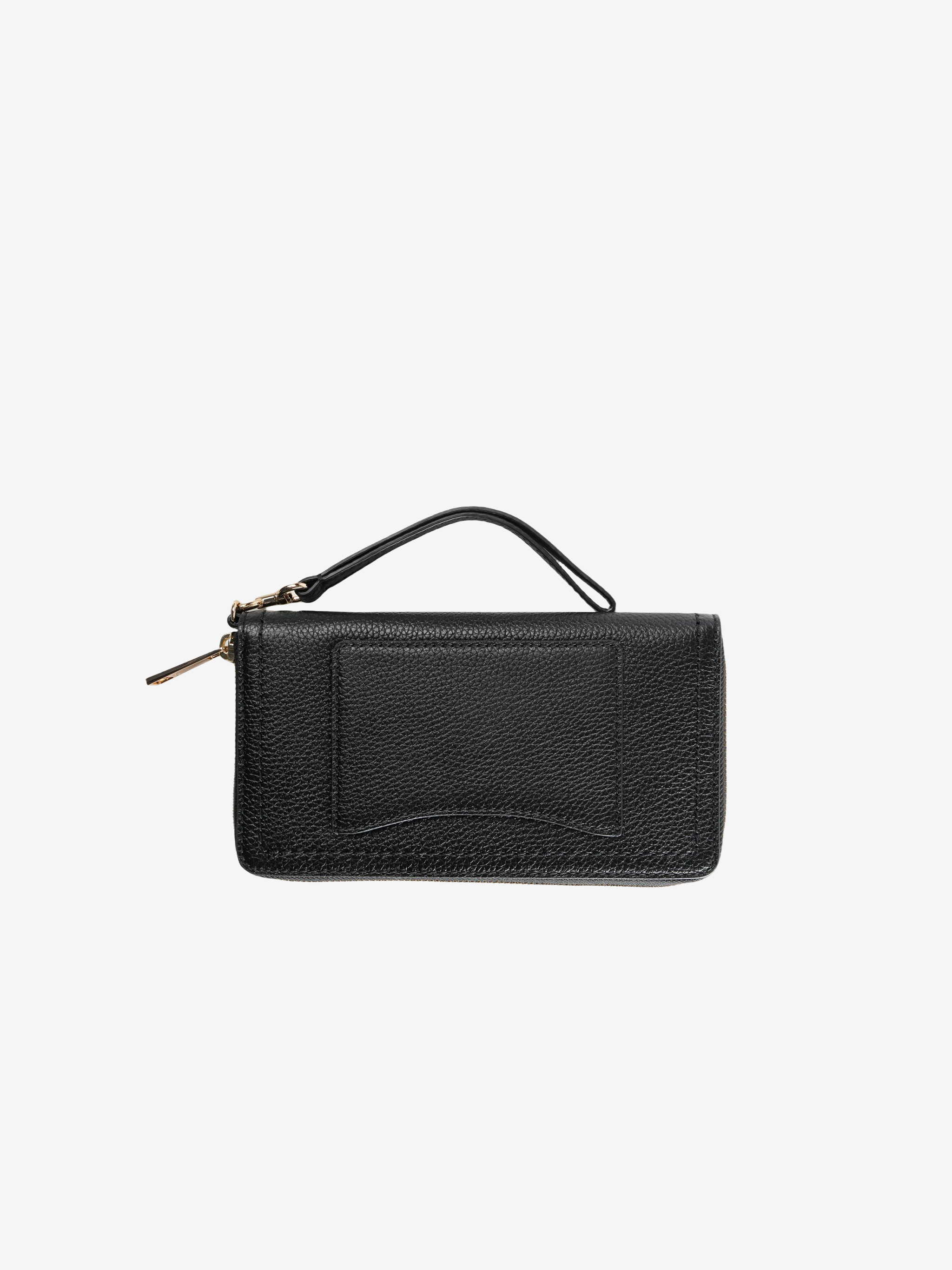 black wallet, back view