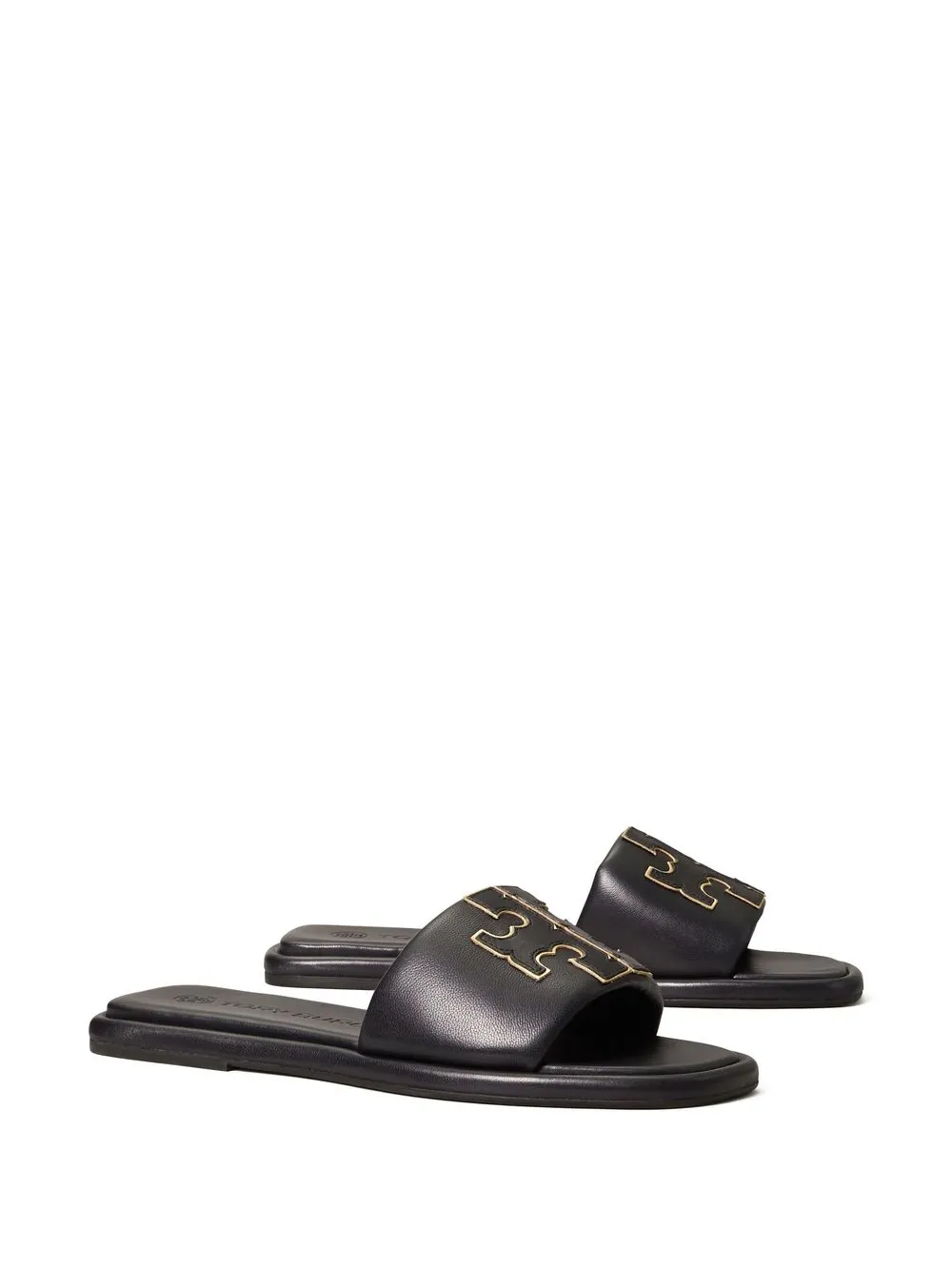 Black sandals, side view